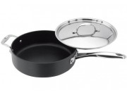 Stellar 6000 Hard Anodised Non-Stick Saute Pan with Lid 24cm